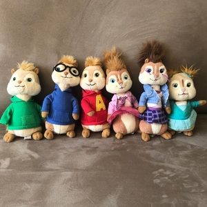 Set of Alvin & the Chipmunks and Chipettes Beanies
